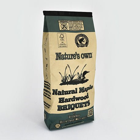 Nature's Own Natural Maple Hardwood Briquets - 19lbs - Smoker Guru