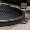 10.5 inch Dual - Sided Cast Iron Plancha Griddle - Smoker Guru