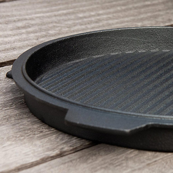 10.5 inch Dual - Sided Cast Iron Plancha Griddle - Smoker Guru