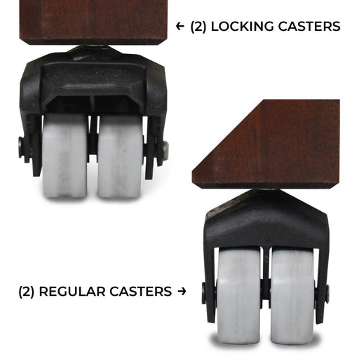 2" Locking Caster Kit (2 locking and 2 regular) - Smoker Guru