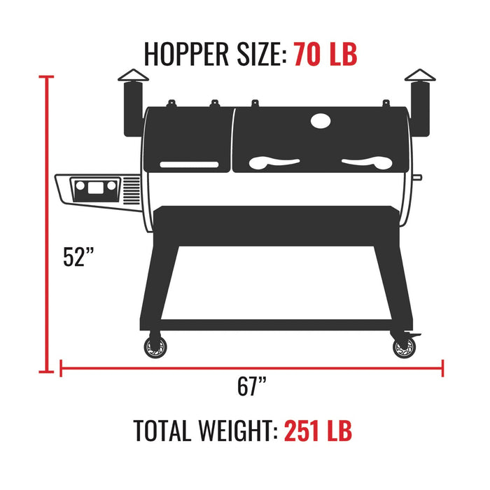 recteq RT-1200 DualFire 1200 Pellet Grill - Smoker