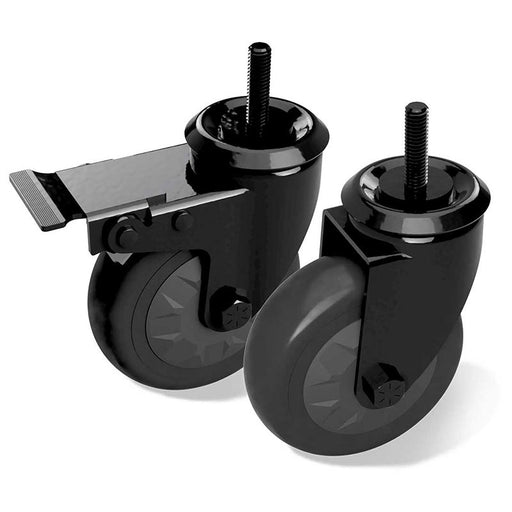 4" Locking Caster Kit (1 locking and 1 regular) - Smoker Guru