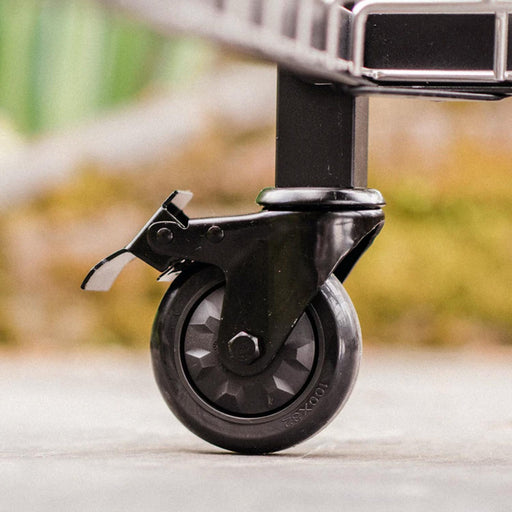 4" Locking Caster Kit (1 locking and 1 regular) - Smoker Guru