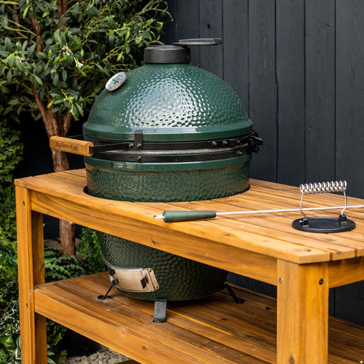 Acacia Hardwood Table for Large Big Green Egg - Smoker Guru