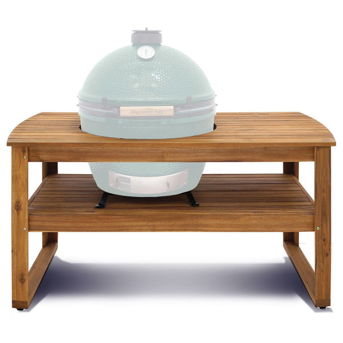 Acacia Hardwood Table for XL Big Green Egg - Smoker Guru