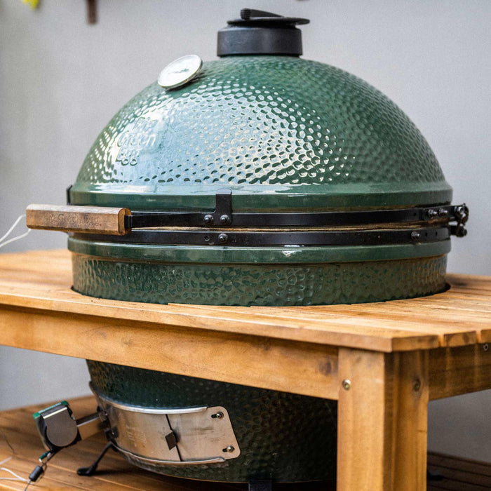 Acacia Hardwood Table for XL Big Green Egg - Smoker Guru