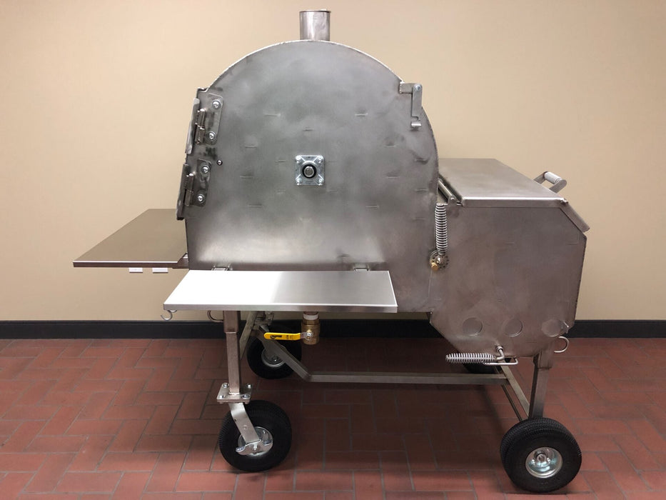 American Barbecue Systems Pit - Boss Rotisserie Pit Stainless Body - Smoker Guru