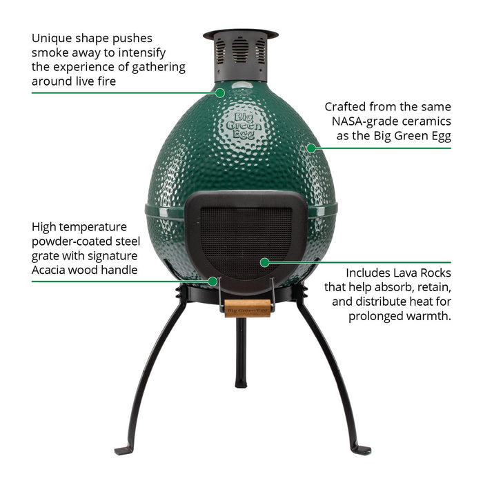 Big Green Egg Chiminea - Smoker Guru