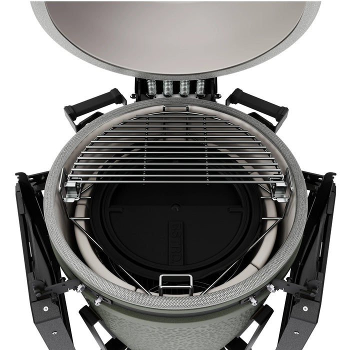 BSTRD Pro Large Complete Alpine Green Freestanding Kamado Charcoal Grill - Smoker Guru