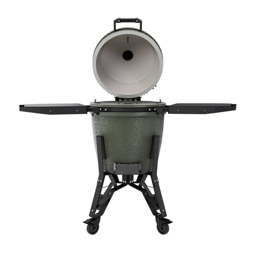 BSTRD Pro Large Complete Alpine Green Freestanding Kamado Charcoal Grill - Smoker Guru