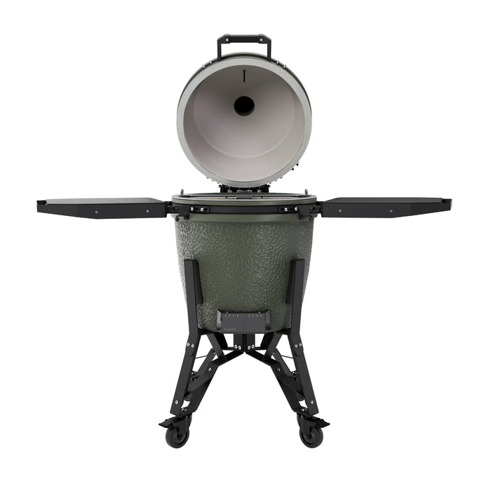 BSTRD Pro Large Complete Alpine Green Freestanding Kamado Charcoal Grill - Smoker Guru