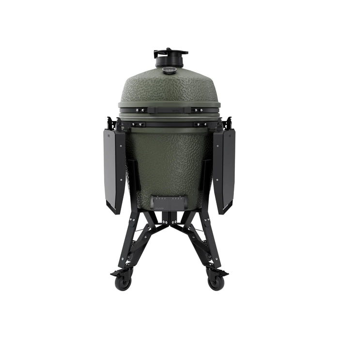 BSTRD Pro Large Complete Alpine Green Freestanding Kamado Charcoal Grill - Smoker Guru