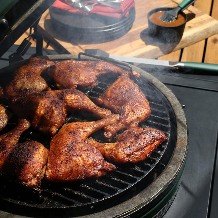 Cast Iron Cooking Grid for a Big Green Egg - Smoker Guru