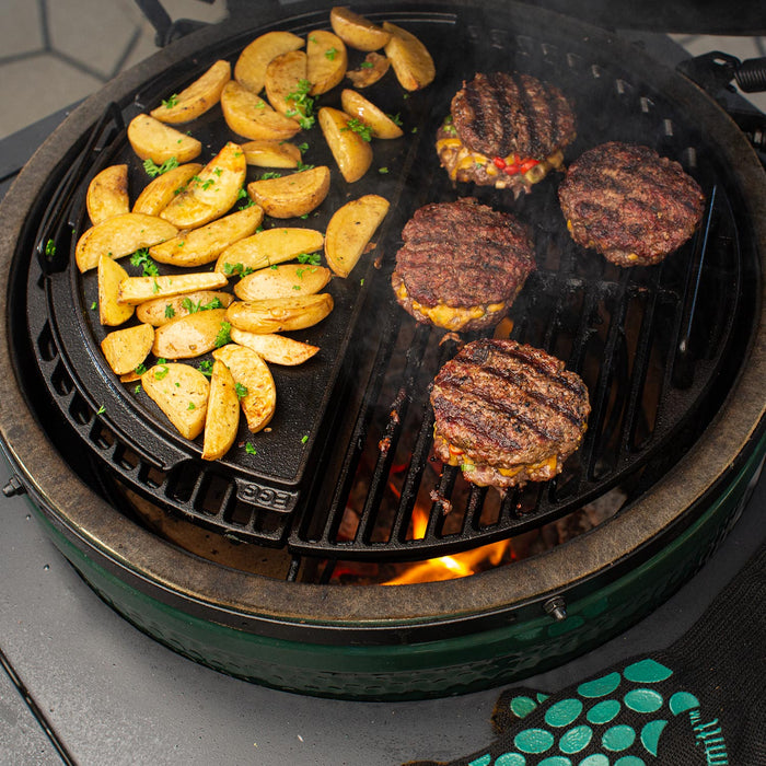 Cast Iron Half Grid (Large Big Green Egg) - Smoker Guru