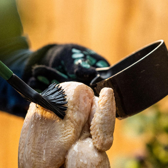 Cast Iron Saucepot with Basting Brush - Smoker Guru