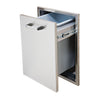 Delta Heat 18-Inch Roll-Out Stainless Steel Trash Bin - DHTD18T-B - Smoker Guru