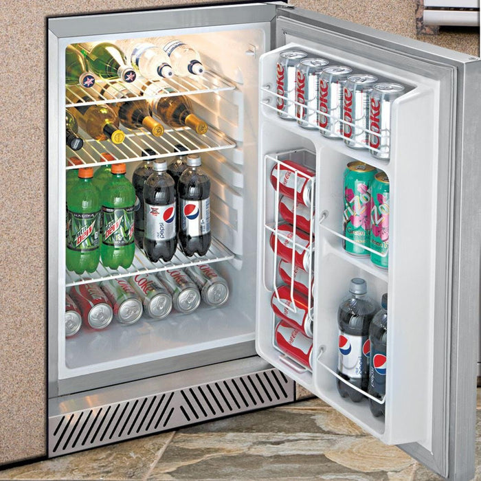 Delta Heat 20-Inch 4.1 Cu. Ft. Outdoor Rated Compact Refrigerator With Lock - DHOR20 - Smoker Guru