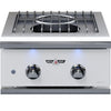Delta Heat 22-Inch Built-In Propane Power Burner - Black Control Panel - DHPW22-KL - Smoker Guru