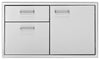 Delta Heat 36-Inch 2-Drawer/Door Combo – DHDD362-B - Smoker Guru