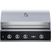 Delta Heat 38-Inch 3-Burner Built-In Gas Grill With Infrared Rotisserie & Black Front DHBQ38R-KL/N - Smoker Guru