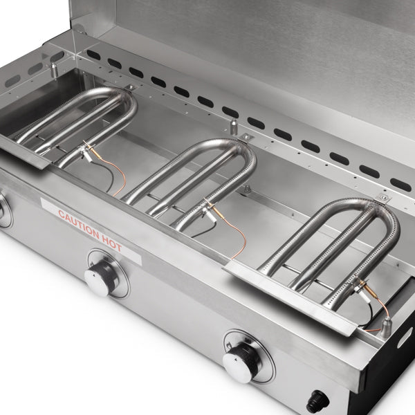 Fusion GFE105 3 - Burner Stainless Steel Teppanyaki LeGriddle - Smoker Guru