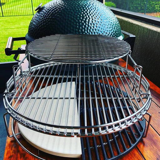 Half Moon convEGGtor for Large Big Green Egg - Smoker Guru