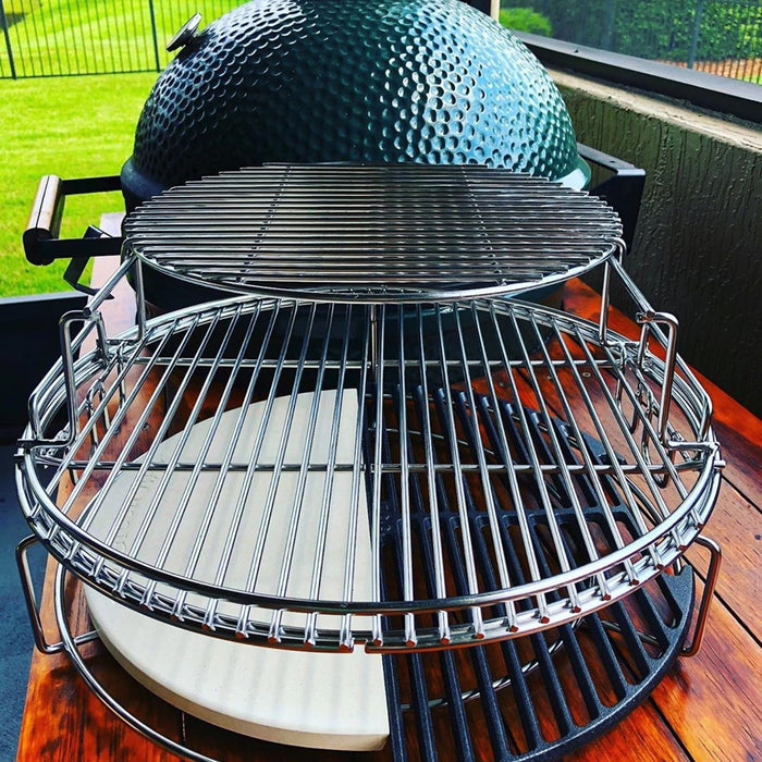 Half Moon convEGGtor for Large Big Green Egg - Smoker Guru