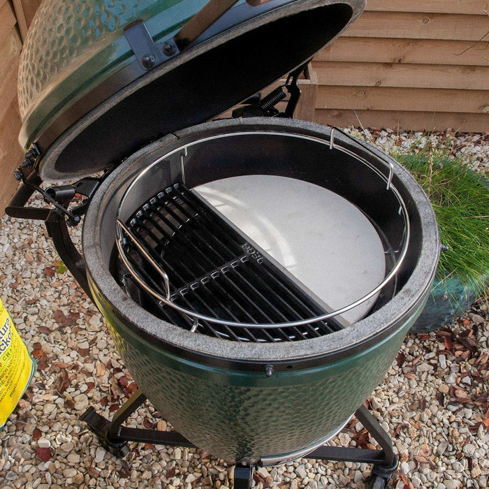 Half Moon convEGGtor for XL Big Green Egg - Smoker Guru