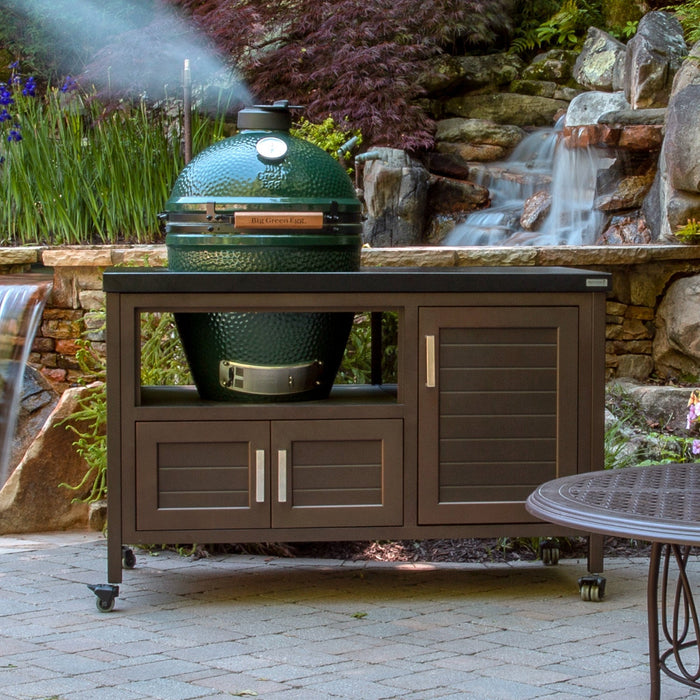 Large Big Green Egg + 53in Modern Farmhouse Table Package - Smoker Guru