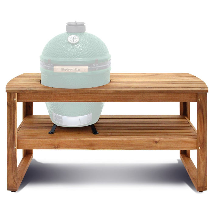 Large Big Green Egg + Acacia Table Package - Smoker Guru