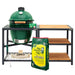 Large Big Green Egg + Modular Nest + Expansion Package - (3) Acacia or (3) Distressed Acacia - Smoker Guru