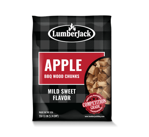 LumberJack BBQ Wood Chunks – Apple 4 lb - Smoker Guru