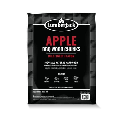 LumberJack BBQ Wood Chunks – Apple 4 lb - Smoker Guru