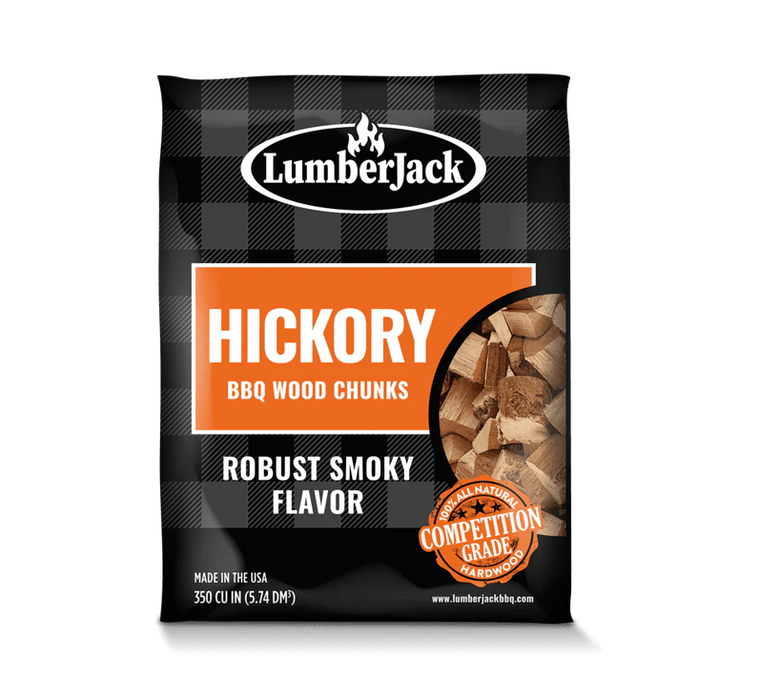 LumberJack BBQ Wood Chunks – Hickory 4 lb - Smoker Guru