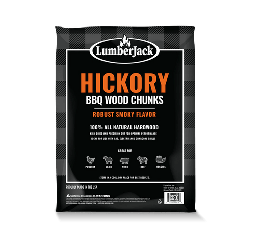 LumberJack BBQ Wood Chunks – Hickory 4 lb - Smoker Guru