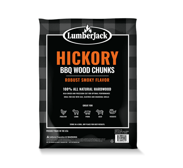 LumberJack BBQ Wood Chunks – Hickory 4 lb - Smoker Guru