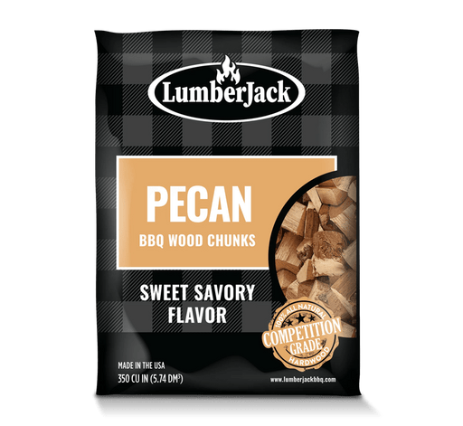 LumberJack BBQ Wood Chunks – Pecan 4 lb - Smoker Guru