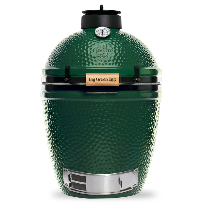 Medium Big Green Egg + Modular Nest + Expansion Package - (1) Solid Stainless (2) Stainless Grid - Smoker Guru