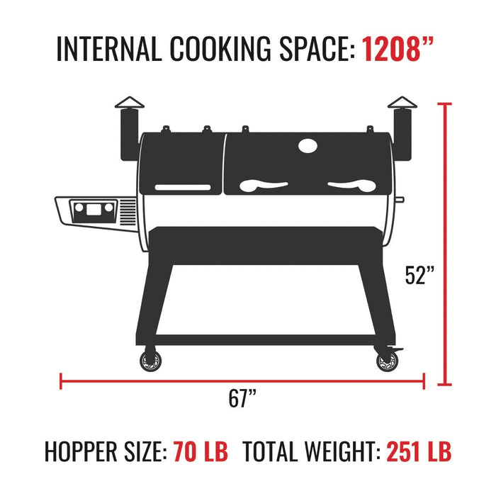 recteq RT-1200 DualFire 1200 Pellet Grill - Smoker - Smoker Guru