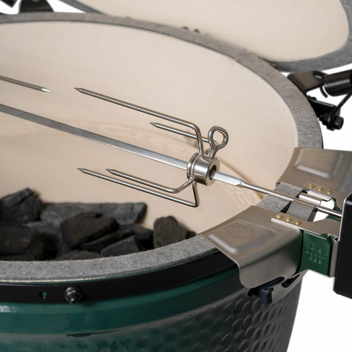 Rotisserie Kit for Large Big Green Egg (new) - Smoker Guru