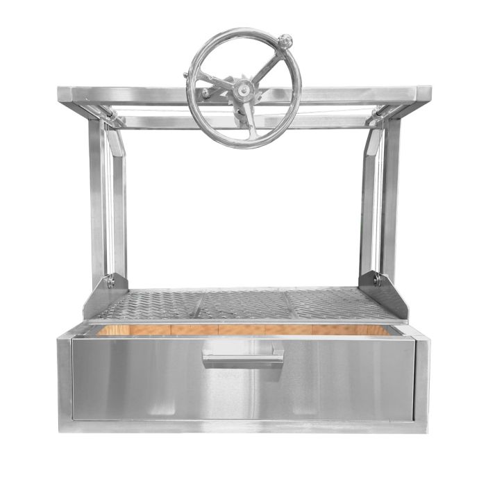 Turbo 39" Built-In Santa Maria Charcoal Grill - 39SANTAMARIA