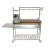 Tagwood BBQ Argentine Santa Maria BBQ03SS 68" Stainless Steel Wood Fire and Charcoal Gaucho Grill - Smoker Guru