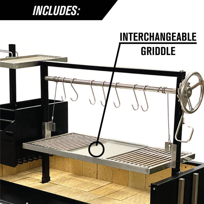 Tagwood BBQ Argentine Santa Maria Wood Fire & Charcoal Gaucho Grill BBQ03SI - Smoker Guru
