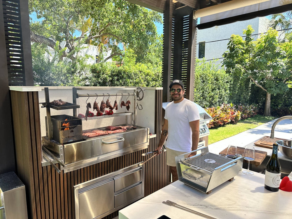 Tagwood BBQ Santa Maria Argentine Wood Fire & Charcoal Gaucho Grill Built in BBQ05SS - Smoker Guru