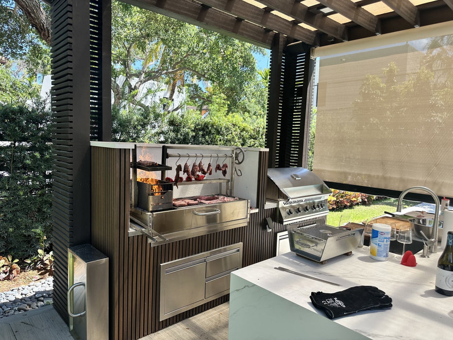 Tagwood BBQ Santa Maria Argentine Wood Fire & Charcoal Gaucho Grill Built in BBQ05SS - Smoker Guru