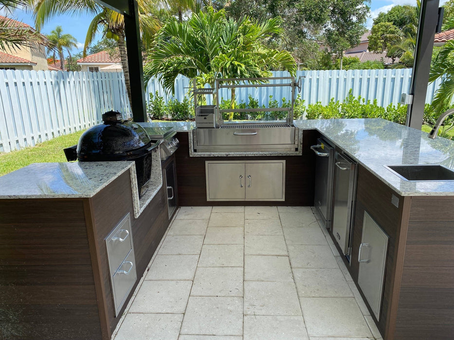 Tagwood BBQ Santa Maria Argentine Wood Fire & Charcoal Gaucho Grill Built in BBQ05SS - Smoker Guru