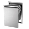 Twin Eagles 18″ Double Trash Drawer TETD182T-B - Smoker Guru