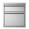 Twin Eagles 19″ Double Storage Drawer TESD192-B - Smoker Guru