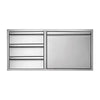 Twin Eagles 30″ 3-Drawer Door Combo TEDD303-B - Smoker Guru