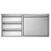 Twin Eagles 42″ 3-Drawer Door Combo TEDD423-B - Smoker Guru